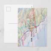 United States 1830 Historical Vintage Map シーズンポストカード (正面/裏面)