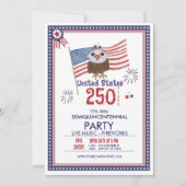 United States 250 Years Freedom Celebration 招待状 (正面)