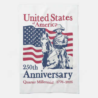 United States 250th Anniversary Commemorative Art  キッチンタオル