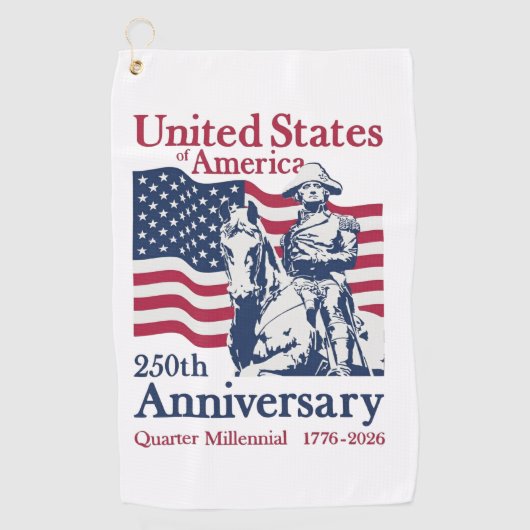 United States 250th Anniversary Commemorative Art  ゴルフタオル (正面)