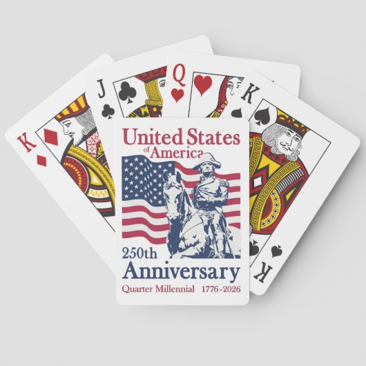 United States 250th Anniversary Commemorative Art  トランプ (裏面)