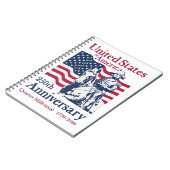 United States 250th Anniversary Commemorative Art  ノートブック (左側)