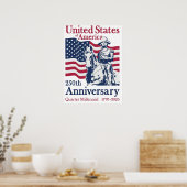United States 250th Anniversary Commemorative Art  ポスター (キッチン)