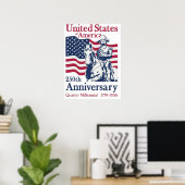 United States 250th Anniversary Commemorative Art  ポスター (ホームオフィス)
