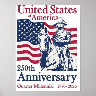 United States 250th Anniversary Commemorative Art  ポスター