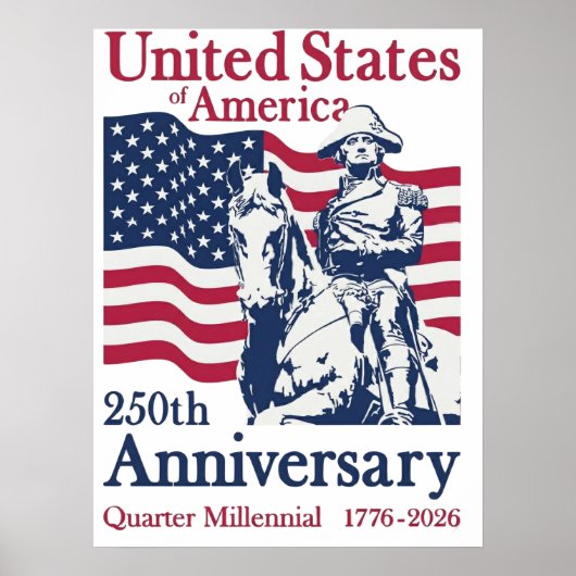 United States 250th Anniversary Commemorative Art  ポスター (正面)