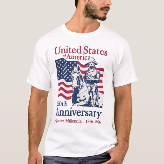 United States 250th Anniversary Commemorative Art  Tシャツ (正面)