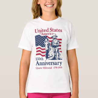 United States 250th Anniversary Commemorative Art  Tシャツ