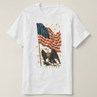United States American Flag Stars Eagle Graphic Tシャツ
