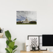 United States Capital Print ポスター (ホームオフィス)
