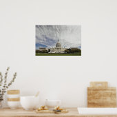 United States Capital Print ポスター (キッチン)