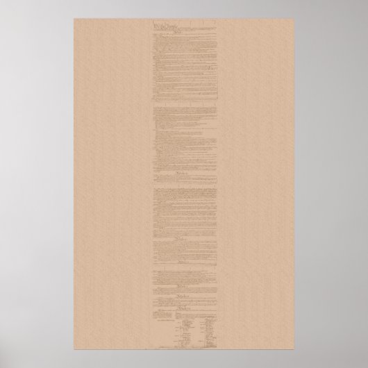 United States Constitution ポスター (正面)
