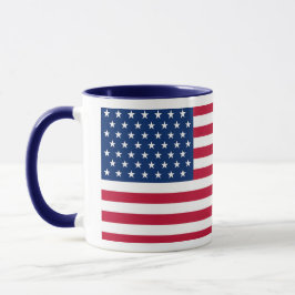 United States Flag Custom Mug - Flag of USA マグカップ