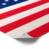 United States Flag Print ポスター (角)