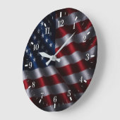 United States Flag Watch 2026 ラージ壁時計 (傾斜)