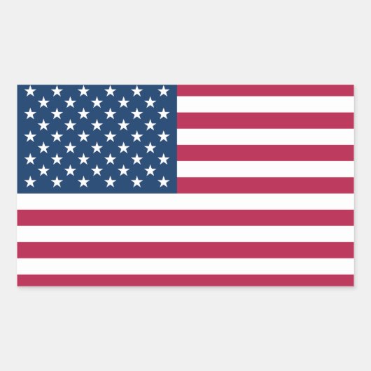 United States of America 長方形シール (正面)