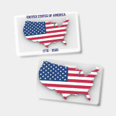 UNITED STATES OF AMERICA 1776-2026 Anniversary バッジ (正面&裏面)