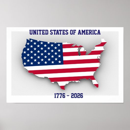 UNITED STATES OF AMERICA 1776-2026 Anniversary ポスター (正面)