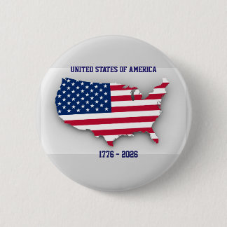 UNITED STATES OF AMERICA 1776-2026 Anniversary 缶バッジ