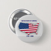 UNITED STATES OF AMERICA 1776-2026 Anniversary 缶バッジ (正面&裏面)