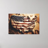 United States of America Flag Canvas Print Picture キャンバスプリント (正面)