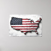 United States of America Flag Canvas Print Picture キャンバスプリント (正面)