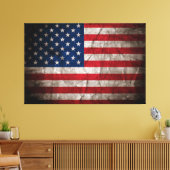 United States of America Flag Canvas Print Picture キャンバスプリント (インサイチュ (リビング))