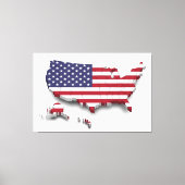 United States of America Flag Canvas Print Picture キャンバスプリント (正面)
