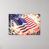 United States of America Flag Canvas Print Picture キャンバスプリント (正面)