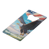 United States Semiquincentennial Eagle (1776–2026) クレジットカード栓抜き (正面アングル)
