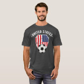 United States Soccer Flag Football American Pride Tシャツ (正面フル)