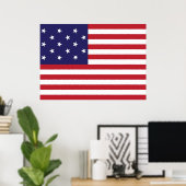 United States Star Spangled Banner Flag ポスター (ホームオフィス)