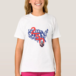 United States | USA | America 250 Map and Eagle Tシャツ