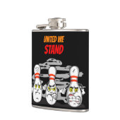 United We Stand、ボウリングのピン（黒） フラスク (左)
