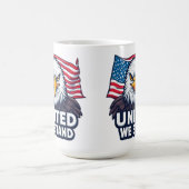 United We Stand 愛国USAデザイン コーヒーマグカップ (中央)