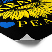 United With Ukraine Shirt ポスター (角)
