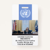 #UNITEDNATIONS バッジ (正面)