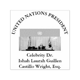 #UNITEDNATIONSPRESIDENT DR. #LAURAHCASTILLOS ESQ. セルフインキングスタンプ