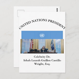 #UNITEDNATIONSPRESIDENT DR. #LAURAHCASTILLOS ESQ. ポストカード