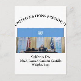 #UNITEDNATIONSPRESIDENT DR. #LAURAHCASTILLOS ESQ. ポストカード