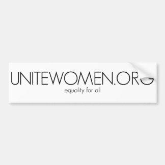 UniteWomen.orgのバンパーステッカー バンパーステッカー