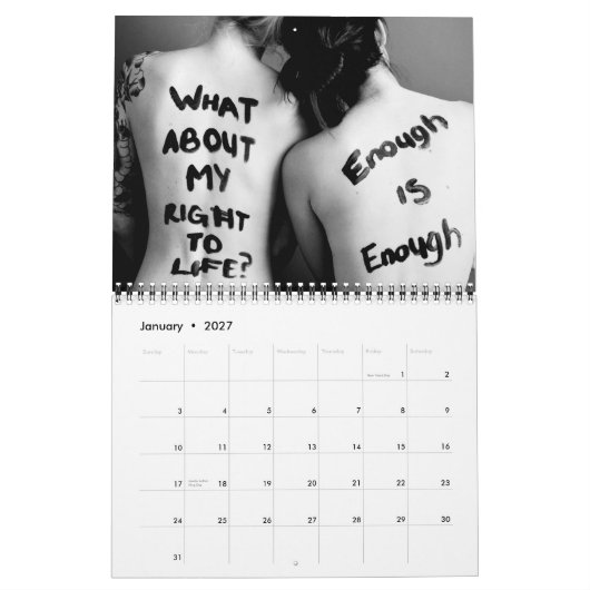 UniteWomen.org 2015年のLiora Kのカレンダー カレンダー (1月 2027)