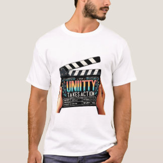Unityがアクションを実行 | 多様性とチームワークのデザイン tシャツ