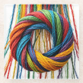 Unityで織り込み ガラスコースター (正面)