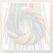 Unityで織り込み ガラスコースター (裏面)