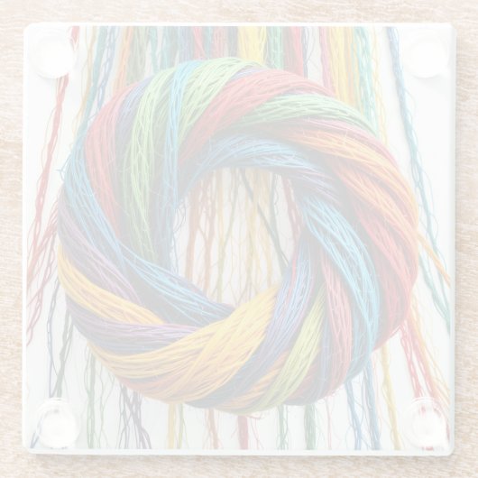 Unityで織り込み ガラスコースター (裏面)