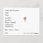 Unityとチームワーク ポストカード (裏面)