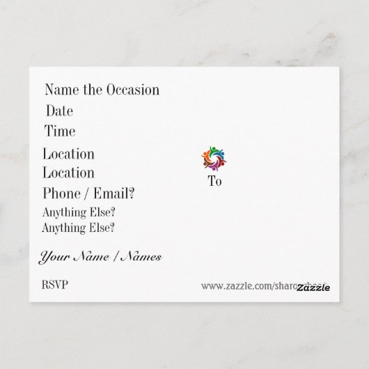 Unityとチームワーク ポストカード (裏面)