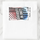 Unityにおける多様性2024年の選大統領の択 長方形シール (バッグ)