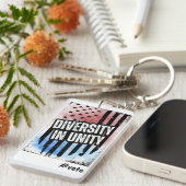 Unityにおける米国の選大統領の挙投票の多様性 キーホルダー (正面右)